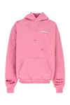 Balenciaga Layered Political Campaign Sweatshirt In Fadirtypinkdpink