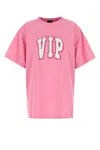 Balenciaga Pink Crewneck Logo T-shirt In Pink