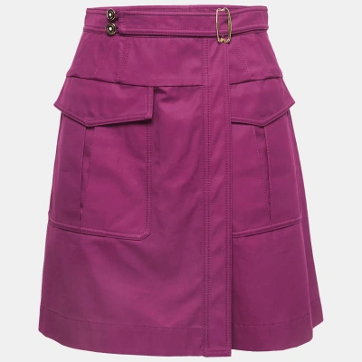 Pre-owned Balenciaga Pink Cotton Pocket Detail Skorts M
