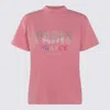 Balenciaga Paris Strass T-shirt In Pink