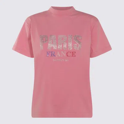 BALENCIAGA BALENCIAGA PINK COTTON T-SHIRT