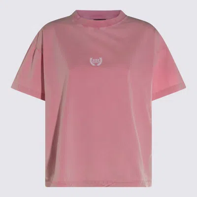 BALENCIAGA PINK COTTON T-SHIRT