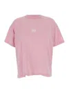 Balenciaga Laurel Classic Pink Boxy T-shirt In Pink