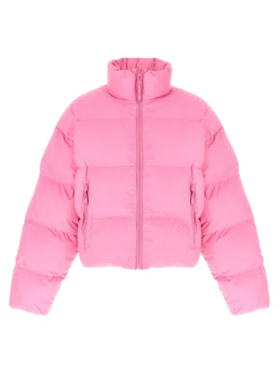 Balenciaga Pink Cropped Puffer Jacket