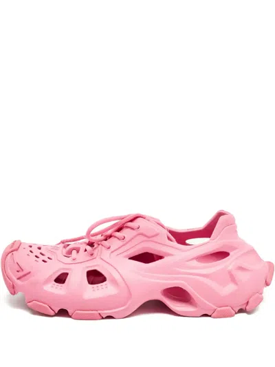 Pre-owned Balenciaga Pink Lace-up Sneakers