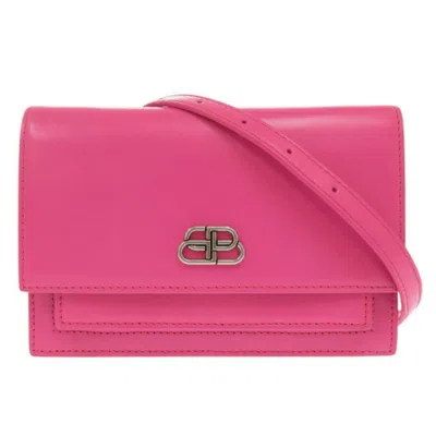 Pre-owned Balenciaga Pink Leather Fanny Pack Shoulder Bag ()