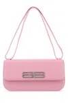 Balenciaga Women Pink Leather Gossip Shoulder Bag In 5906