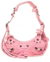 Balenciaga Pink Leather Le Cagole Shoulder Bag Xs (authentic Pre-loved)