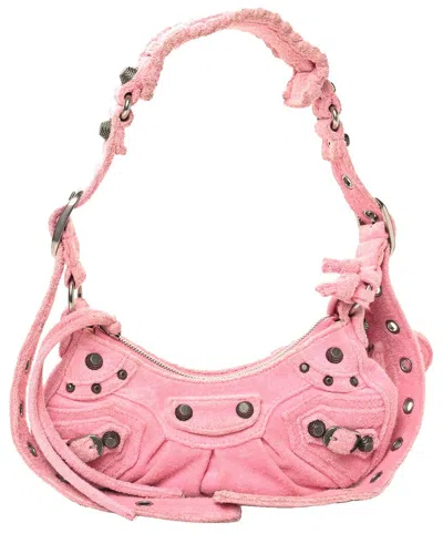 Balenciaga Pink Leather Le Cagole Shoulder Bag Xs (authentic Pre-loved)