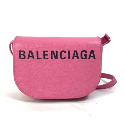 Pre-owned Balenciaga Pink Leather Shoulder Bag ()