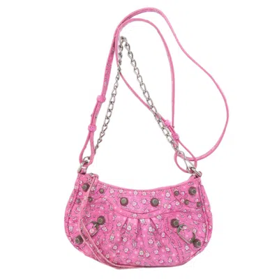Pre-owned Balenciaga Pink Leather Shoulder Bag ()