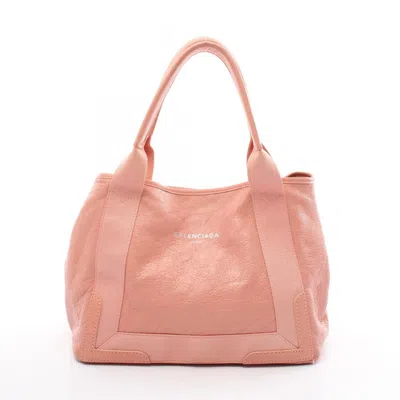 Pre-owned Balenciaga Pink Leather Tote Bag ()