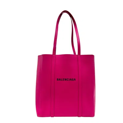 Pre-owned Balenciaga Pink Leather Tote Bag ()