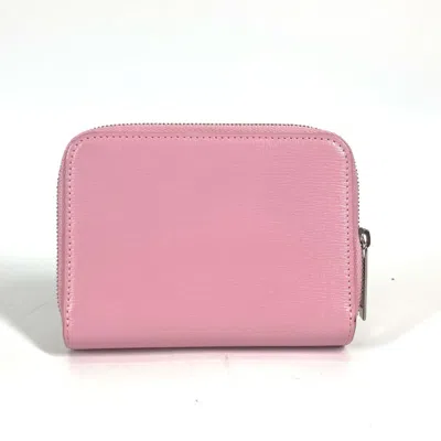 Pre-owned Balenciaga Pink Leather Wallet (bi-fold) ()