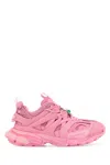 Balenciaga Pink Mesh And Rubber Track Sneakers In Pink