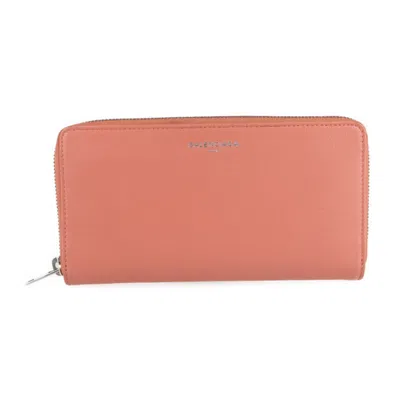 Pre-owned Balenciaga Pink Salmon Pink Leather Long Wallet (bi-fold) ()