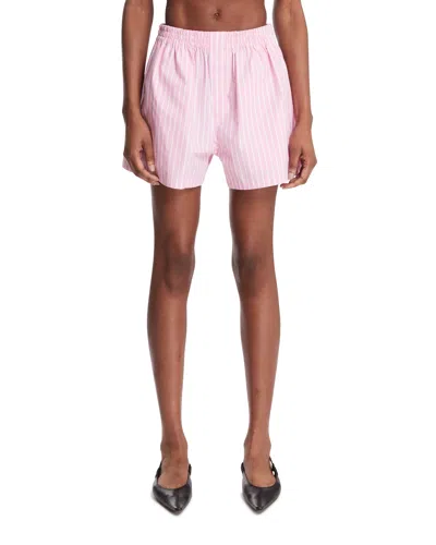 Balenciaga Pink Striped Shorts
