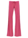 Balenciaga Terry Flared Track Pants In Pink