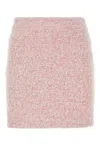 Balenciaga Pink Cotton Blend Tweed Mini Skirt