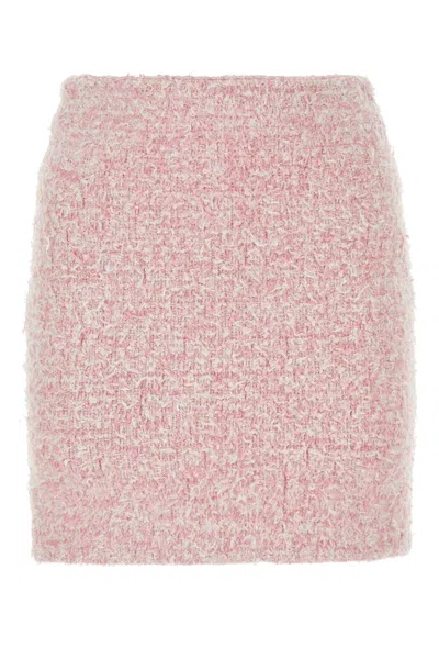 BALENCIAGA BALENCIAGA PINK TWEED MINI SKIRT