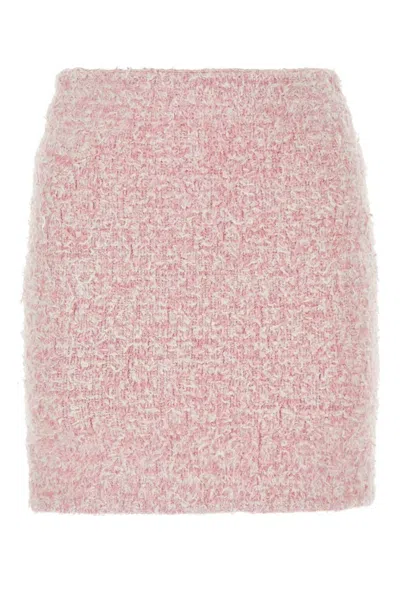 BALENCIAGA PINK TWEED MINI SKIRT