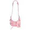 Balenciaga Pink Xs Le Cagole Shoulder Bag In Pink