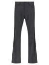 Balenciaga Tailored Pinstripe Trousers Featuring Pockets In Gray