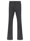 Balenciaga Tailored Pinstripe Trousers Featuring Pockets In Gray
