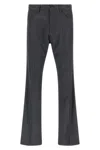 Balenciaga Tailored Pinstripe Trousers Featuring Pockets In Gray
