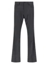 Balenciaga Tailored Pinstripe Trousers Featuring Pockets In Gray