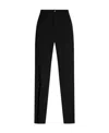 Balenciaga Pinstripe Straight-leg Trousers In Black