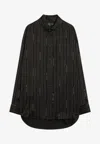 Balenciaga L/s Cocoon Shirt In Multi