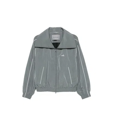 Balenciaga Piped Jacket In Brown