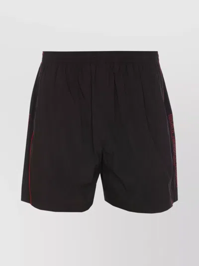 BALENCIAGA PIPING CONTRAST ELASTICIZED WAIST ZIP POCKETS