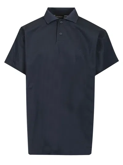 Balenciaga Piquet Polo Polo Shirt Blue