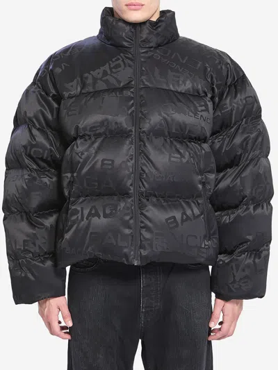 Balenciaga Bb Garde Robe Puffer Jacket In Black