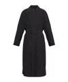 Balenciaga Trench Coat Belted 3/4 Sleeves In Black