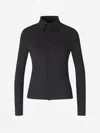 Balenciaga Satin Blouse With Opening In Slim Fit Design