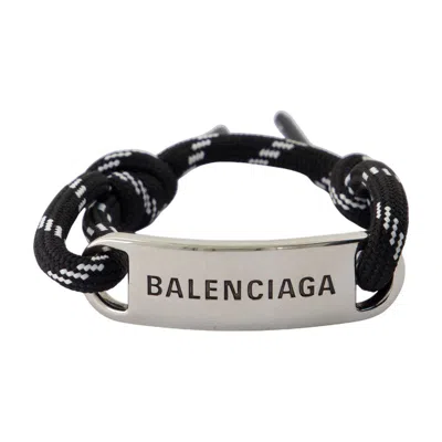 Balenciaga Plate Bracelet In Silver