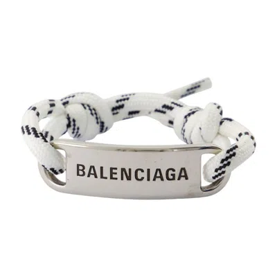 Balenciaga Plate Bracelet In Silver