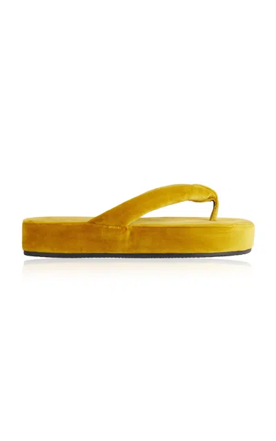 Balenciaga Platform Sandal In Yellow