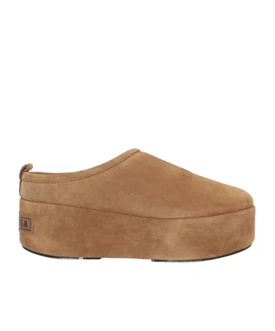 Balenciaga Platform Slippers In Brown