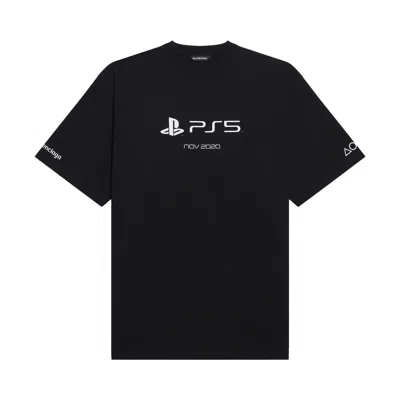 Pre-owned Balenciaga Playstation Boxy T-shirt 'black'