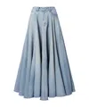 Balenciaga Maxi Skirt With Innovative Design And Five-pocket Style In Multi