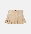Balenciaga Women Beige Denim Mini Skirt