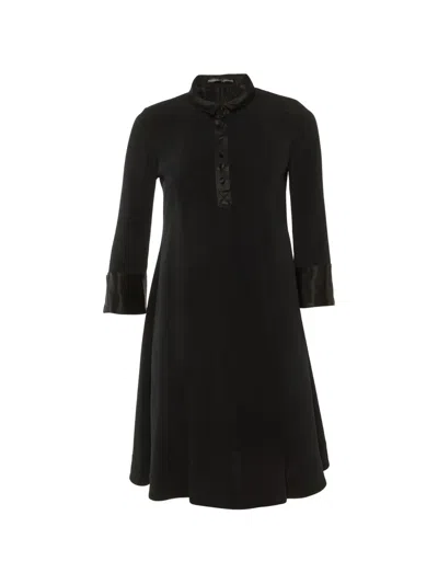 Pre-owned Balenciaga Pleated Knee-length Dress In Black