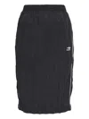 Balenciaga Pleated Midi Skirt In Blue