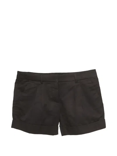 Pre-owned Balenciaga Pleated Mini Shorts In Black