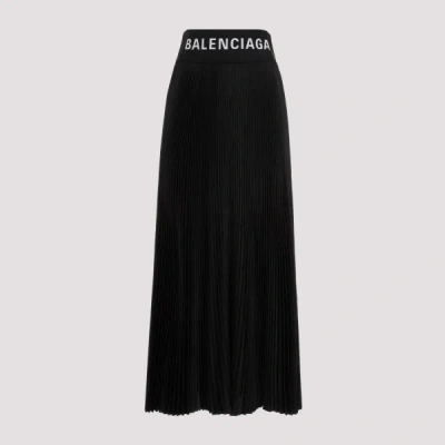 Balenciaga Pleated Skirt 36 In Black