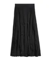 Balenciaga Asymmetrical Midi Skirt In Black